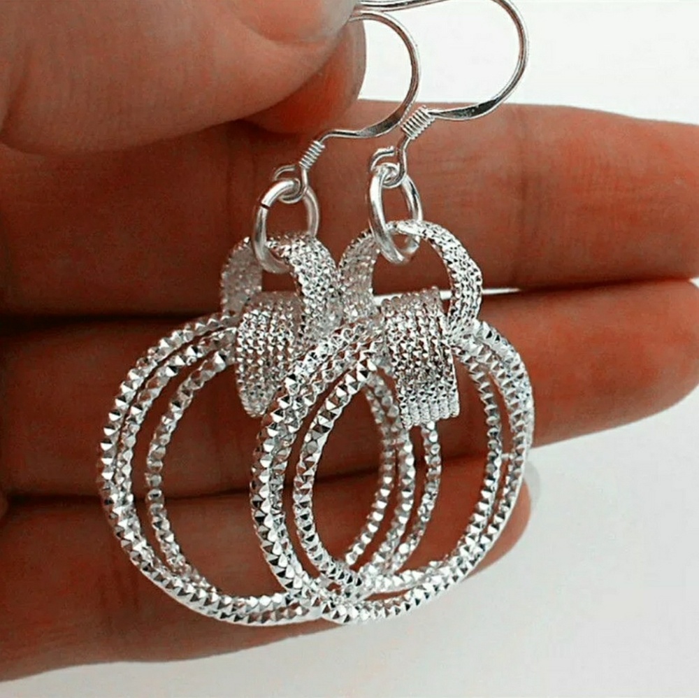 Silver Hoop Earrings